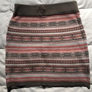 Joyce Leslie printed sweater bodycon skirt